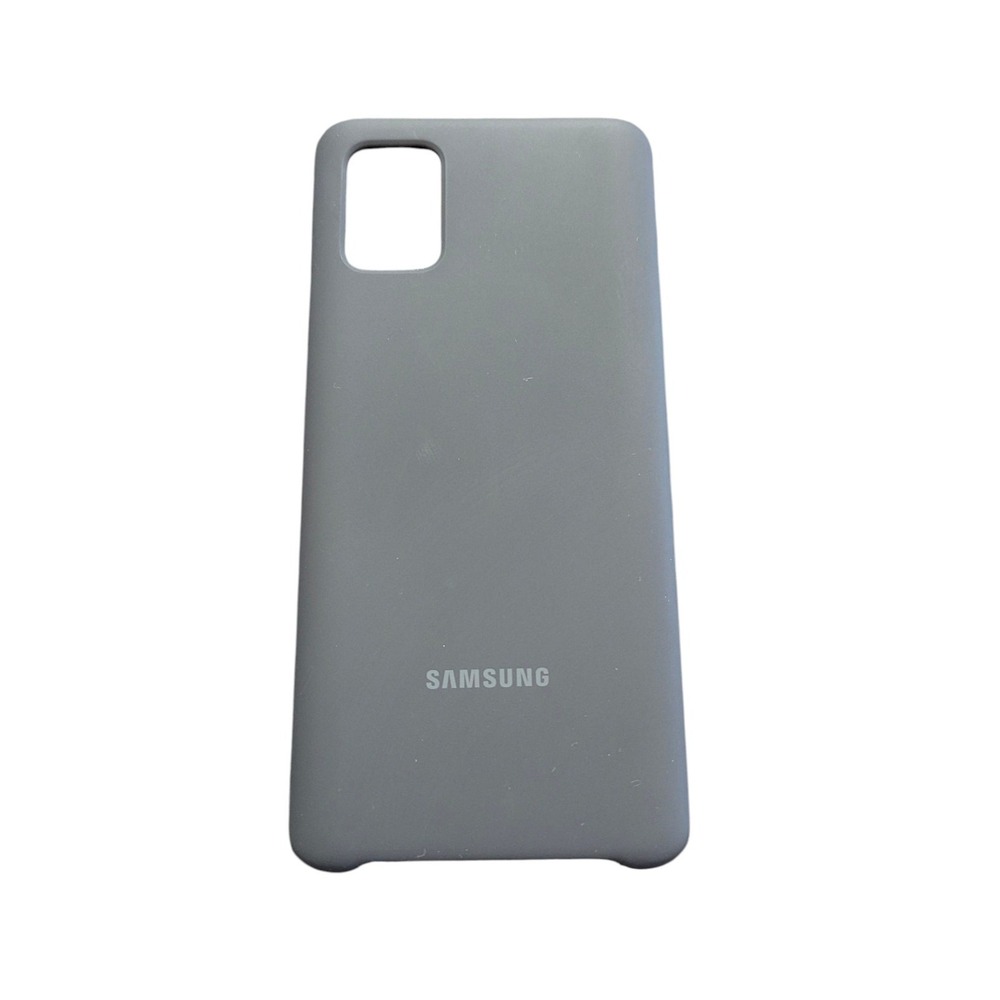 Mm7O Samsung Silicone Cover Case for Galaxy‎ A51 - Black